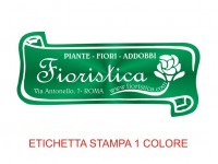 Etichette adesive per fioristi, fiorai e vivaisti  (mm 60X24)  (cod.97G)